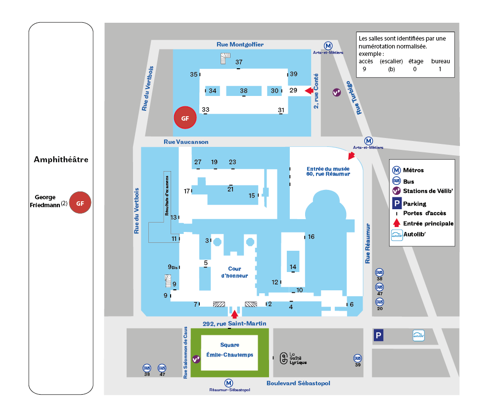 Amphi Georges Friedmann (2)  plan